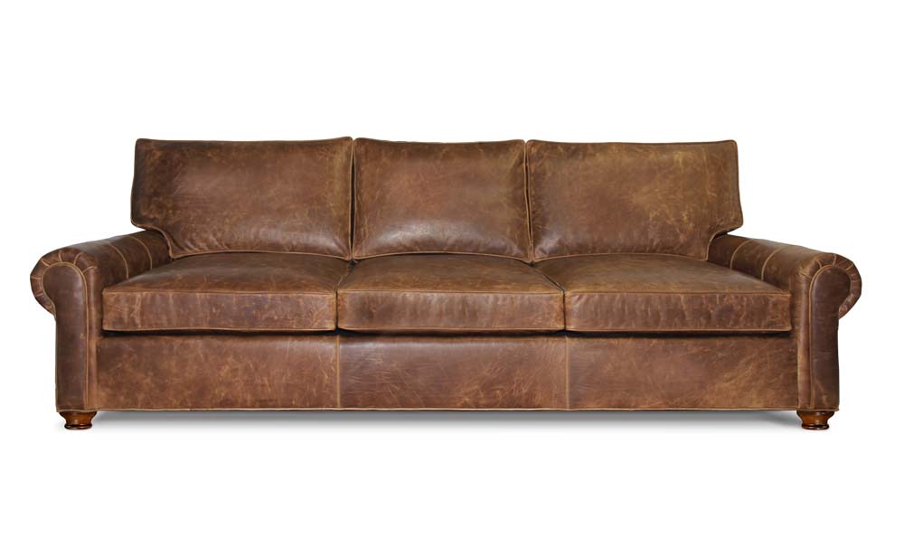 Roosevelt Sofa in Classic Brown Leather