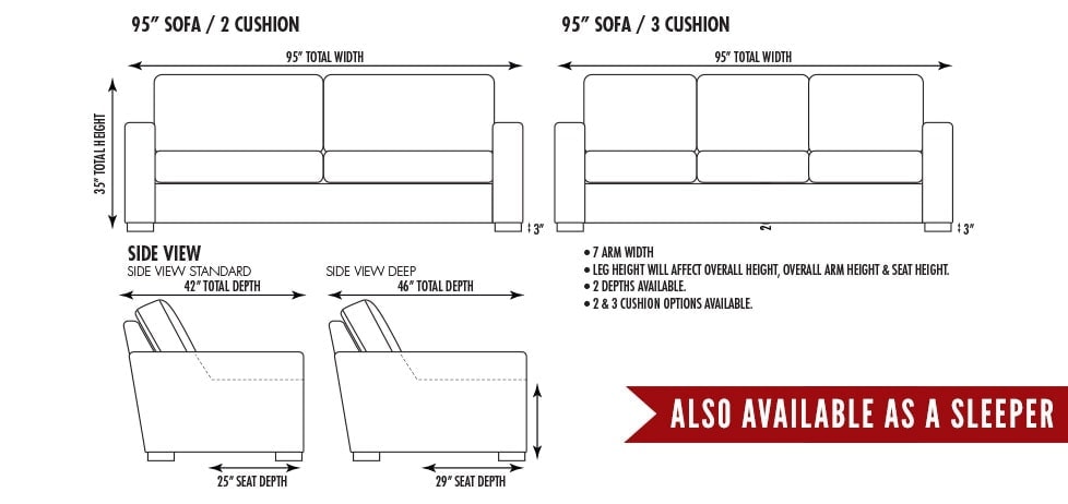95 Inch Sofa