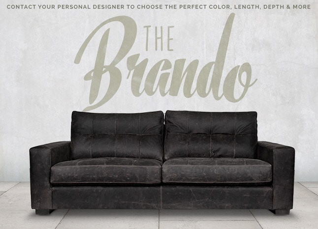 Brando Blind Tufted Track Arm Sofa