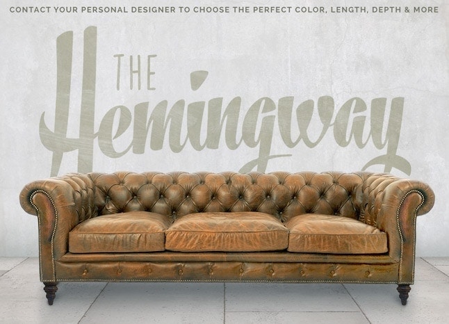 Hemingway Custom Chesterfield Sofa