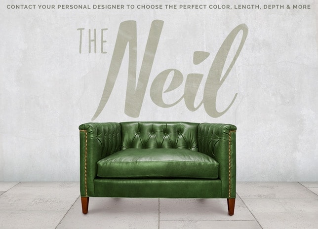 Neil Diamond Tufted Mid-Century Chair