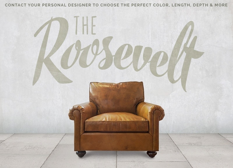 Roosevelt Roll Arm Lawson Chair