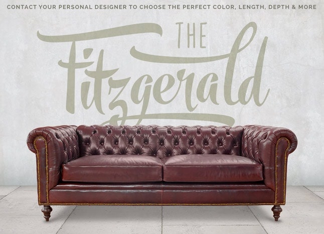 Fitzgerald Vintage Leather Sofa