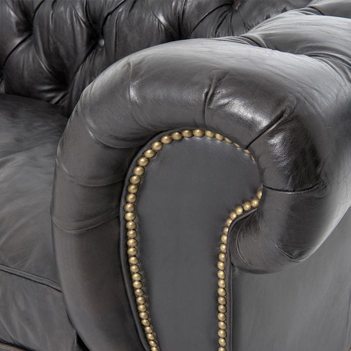 Detail of The Hemingway's Robust Chesterfield Arm