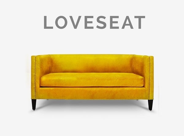 Dylan Mid-Century Custom Loveseat