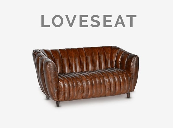 Hughes Club Arm Loveseat