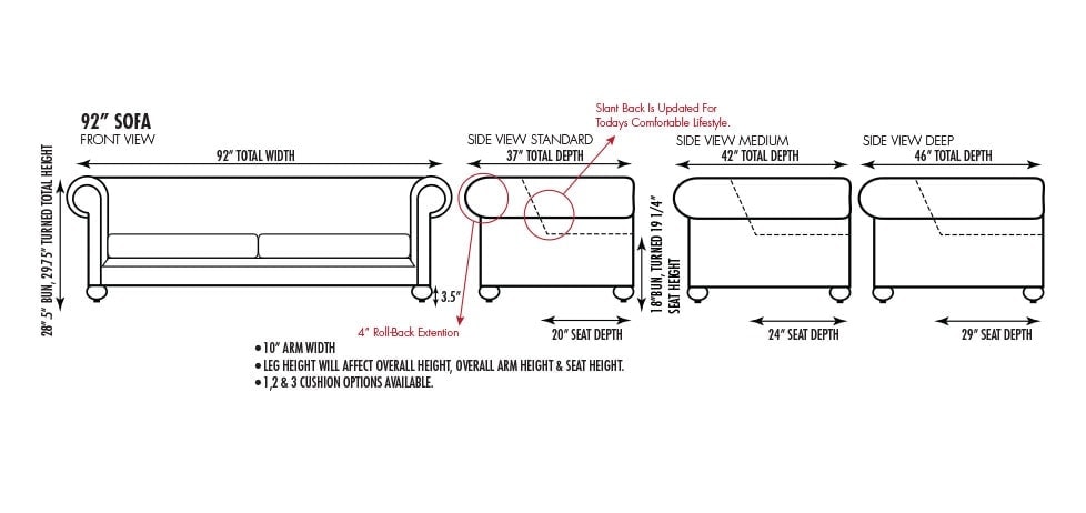Irving 92 Sofa