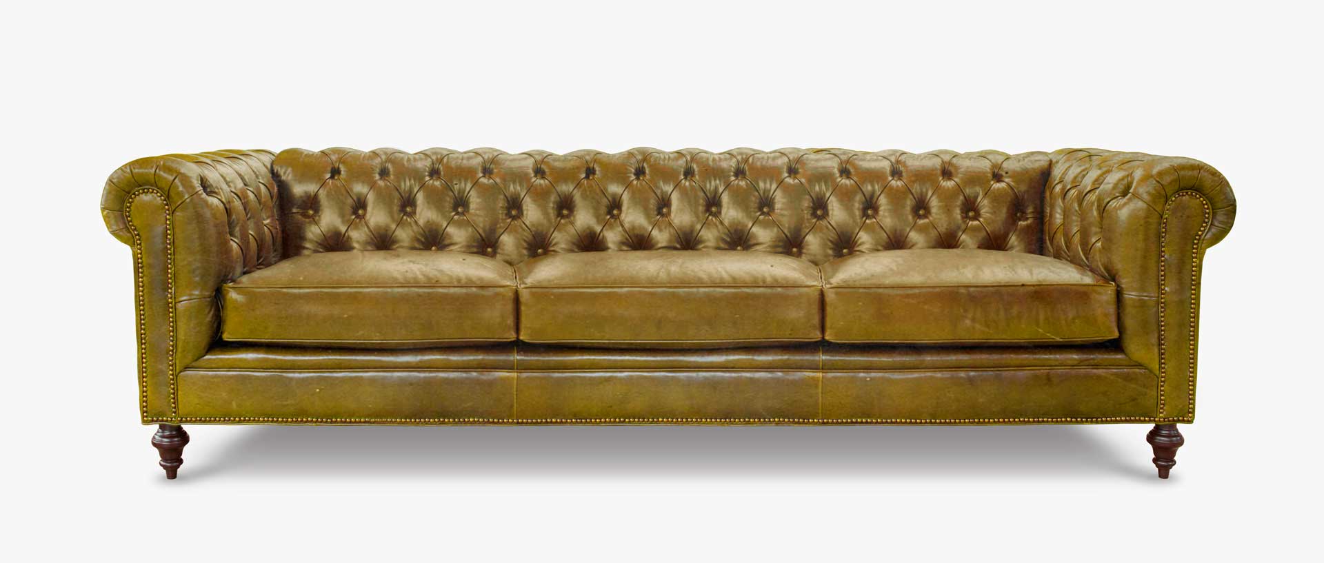 Fitzgerald Leather Vintage Chesterfield Sofa