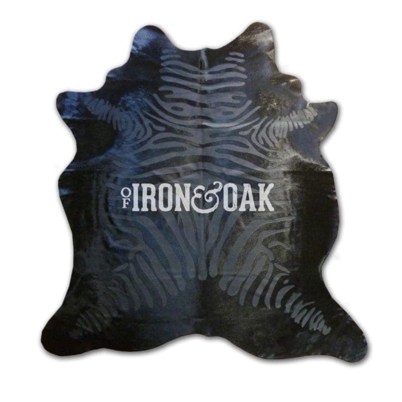 'Black On Black' Zebra Hair-on-Hide