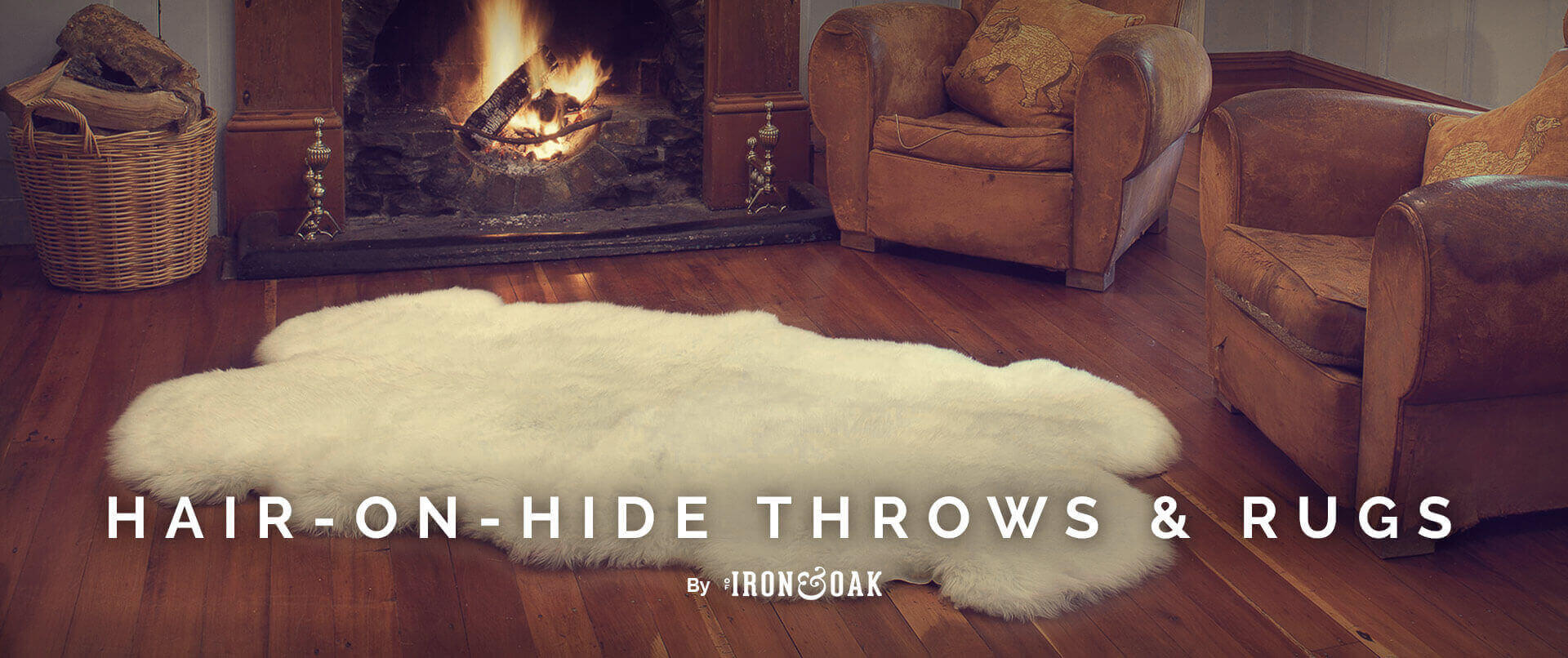 HairOnHide Rugs, Throws, & Accessories of Iron & Oak