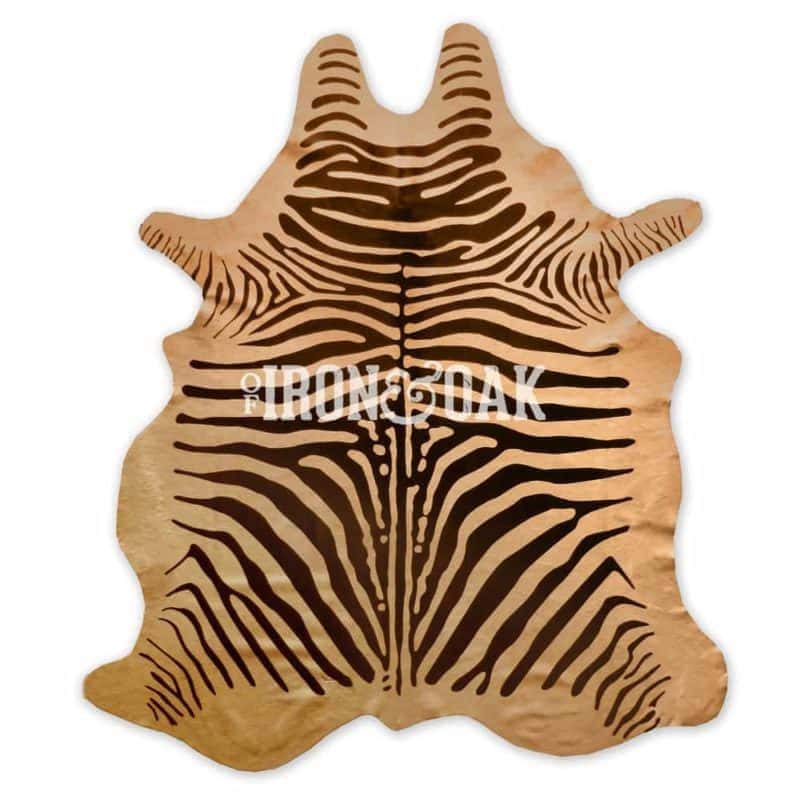 'Original Chestnut' Zebra Hair-on-Hide