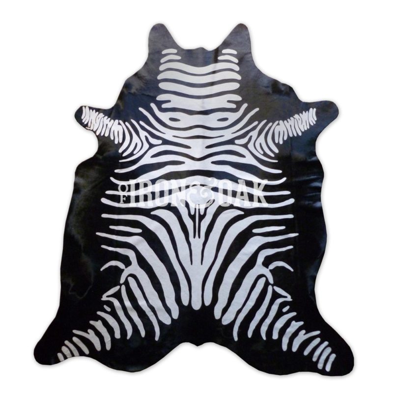 'Reverse' Zebra Hair-on-Hide