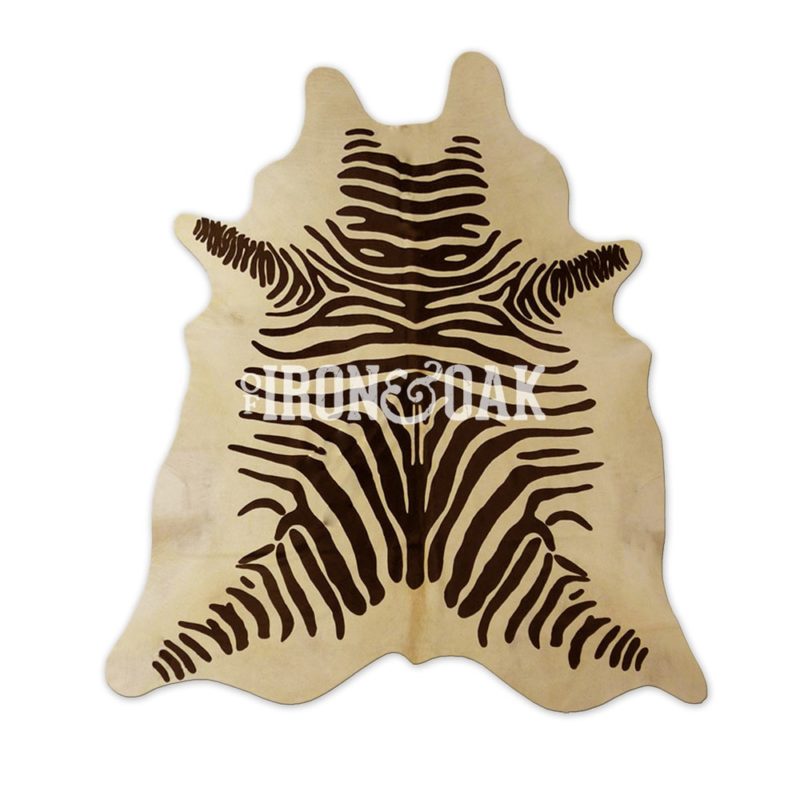 'MOZ Chestnut' Zebra Hair-on-Hide