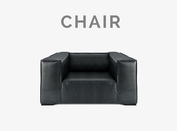 Cooper Black Square Chesterfield Chair