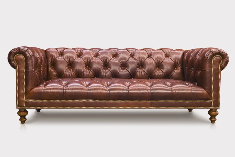 Wright Tufted Seated Chesterfield In Wipelli Cortina Leather