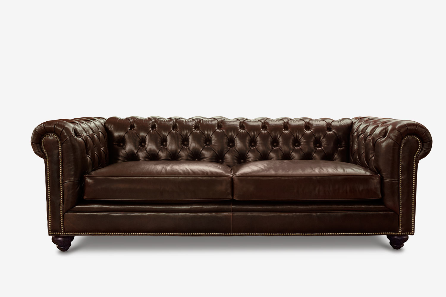Fitzgerald Chocolate Leather Sofa