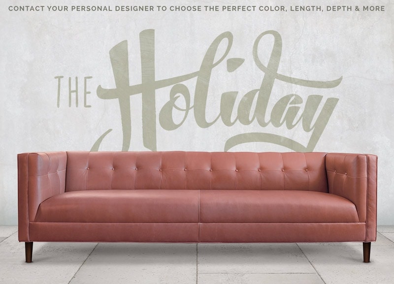 The Holiday: A Tailored Mid-Century Button Tufted Sofa