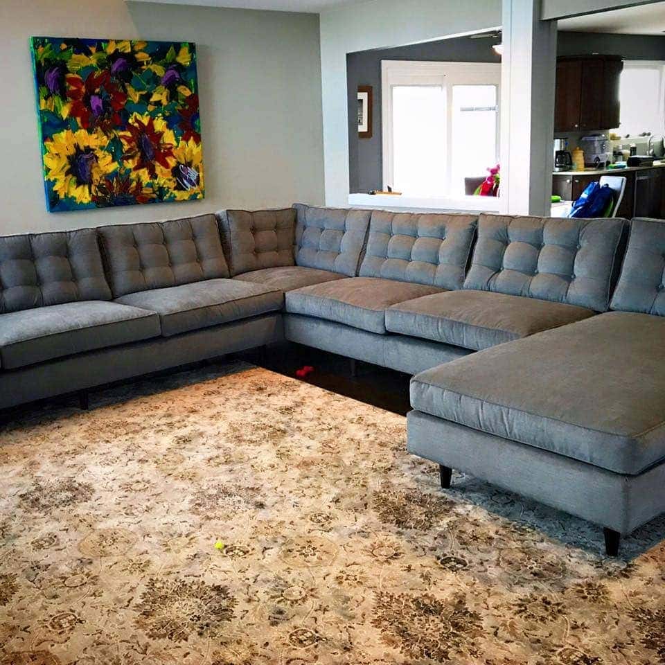 Redding Mid-Century Sectional with Chaise
