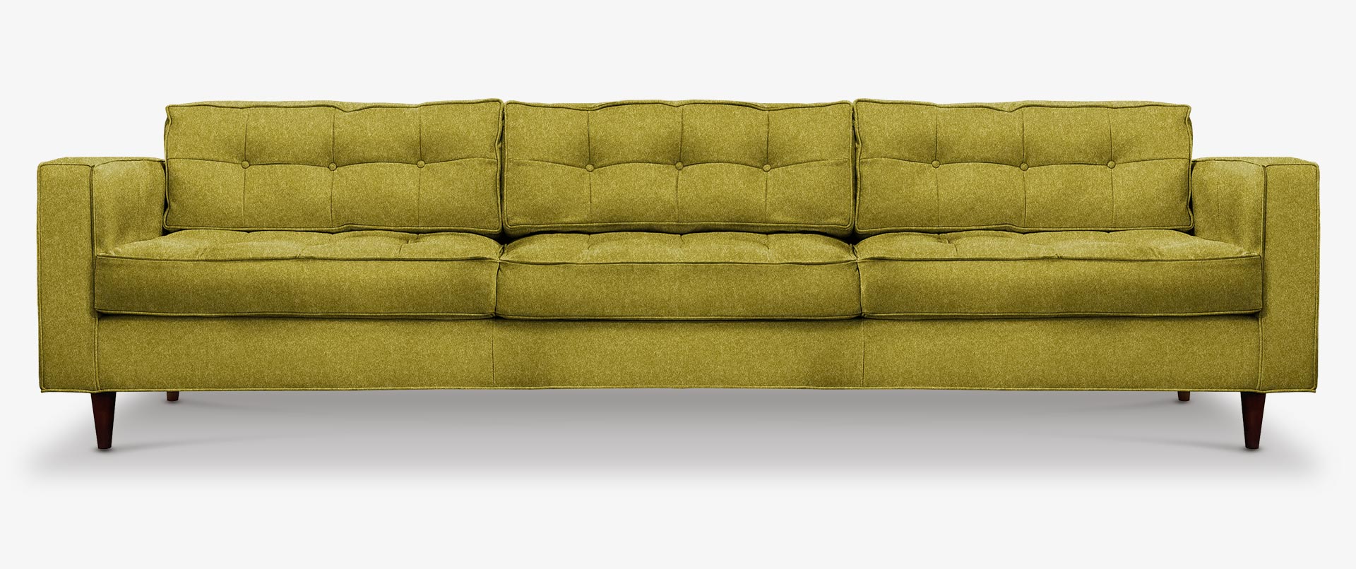 Jack Mid-Century Sofa in Greenwich Apple Wool