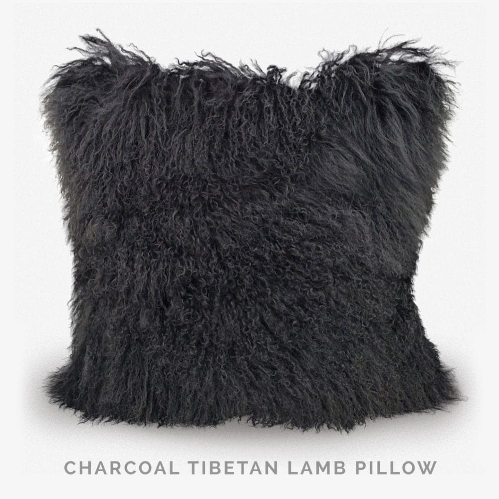 Tibetan Lamb Square Pillow - Mare