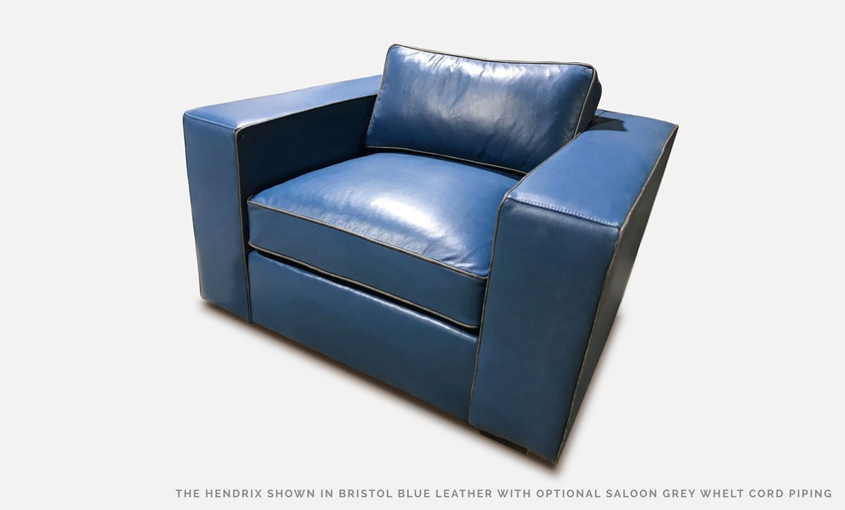 Hendrix Chair Bristol Blue Leather