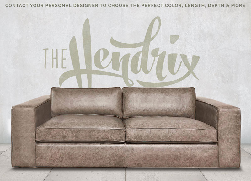 Hendrix Modern Leather Sofa