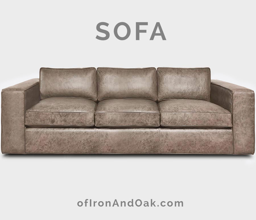 Hendrix Modern Leather Sofa