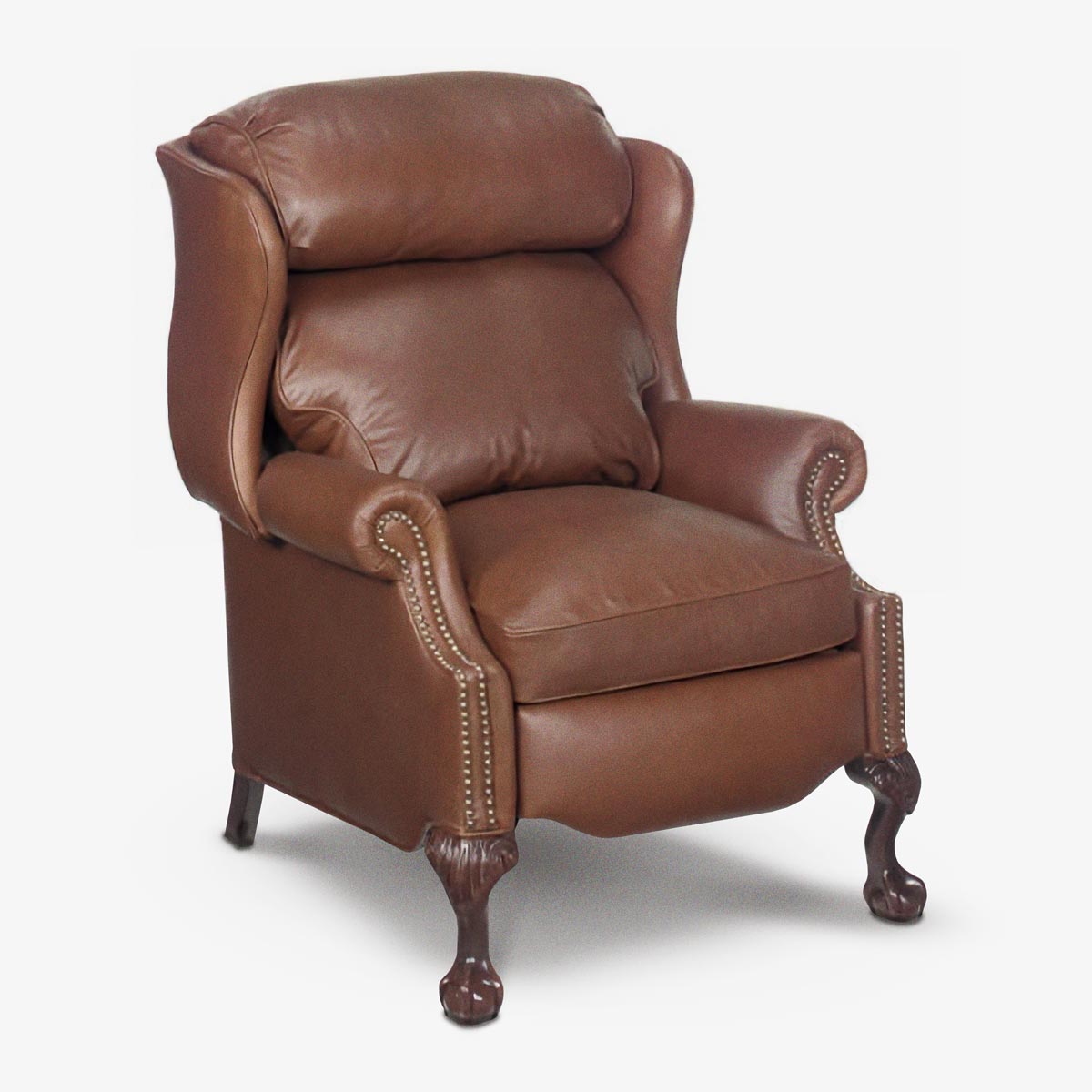 The Harry: American Made Recliner with Ball & Claw Legs