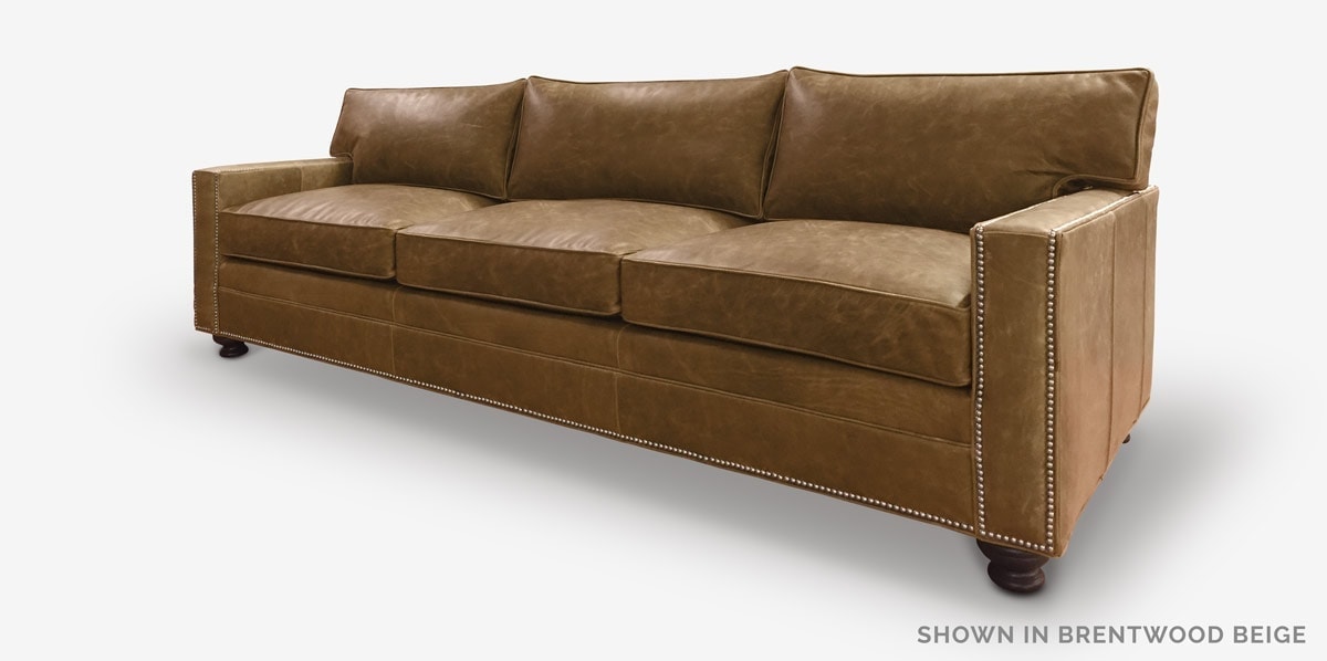 Heston Sofa in Brentwood Beige Leather