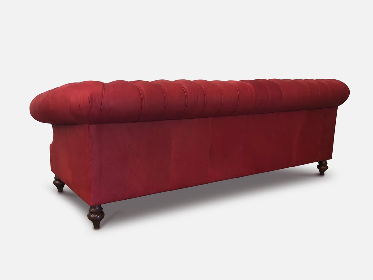Langston Chesterfield in Red Leather