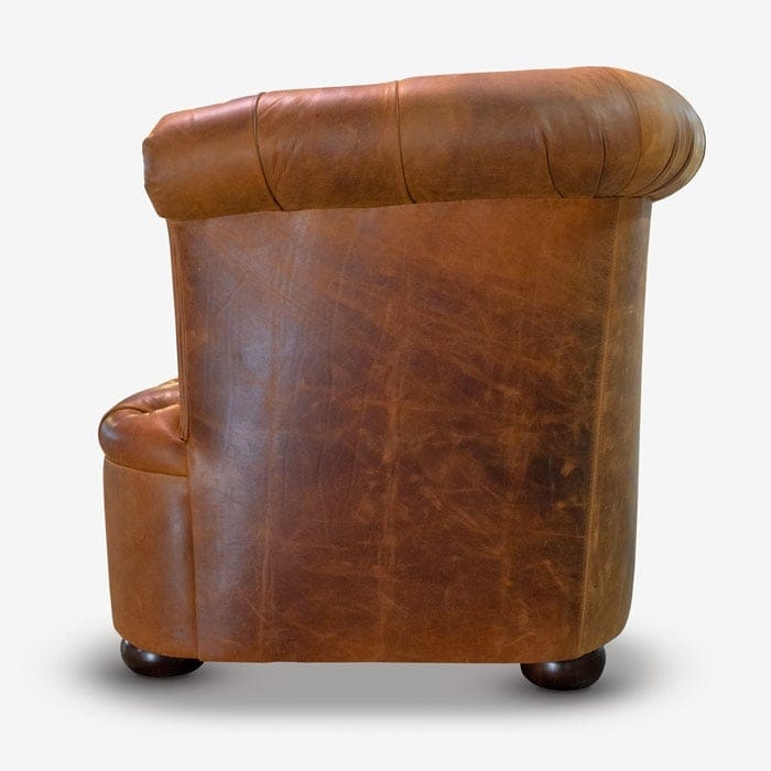 Caramel Leather Vanderbilt Curved Chesterfield Caramel Leather Vanderbilt Curved Chesterfield