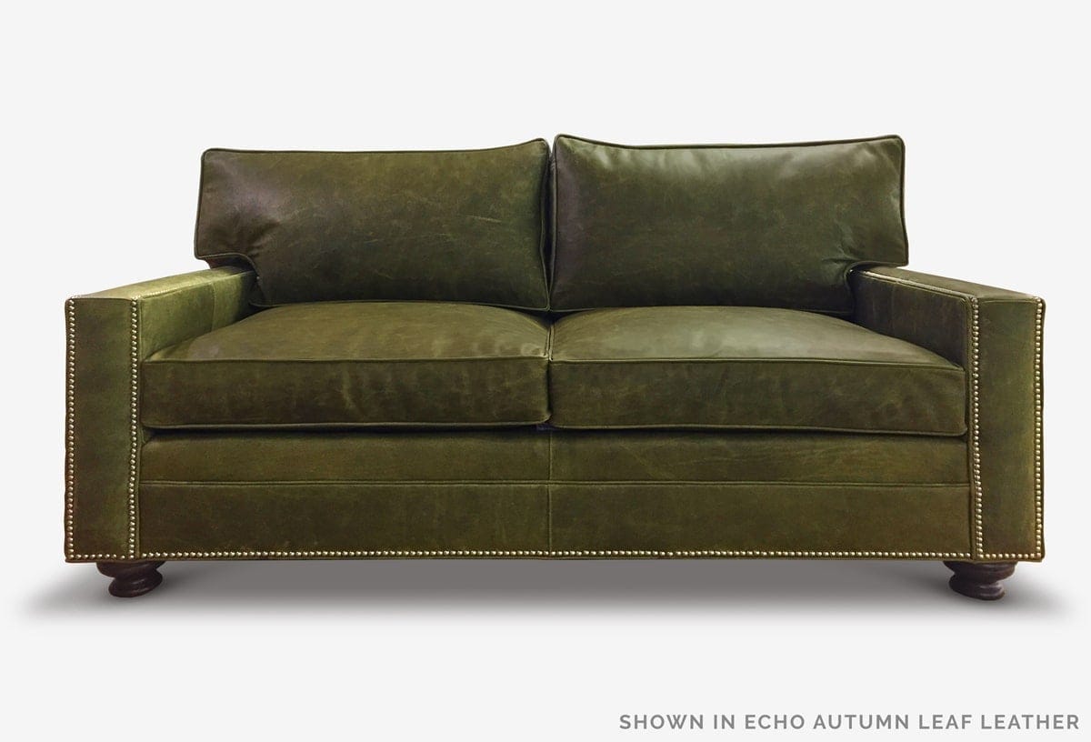 Heston Sofa in Echo Autumn Leaf Leather
