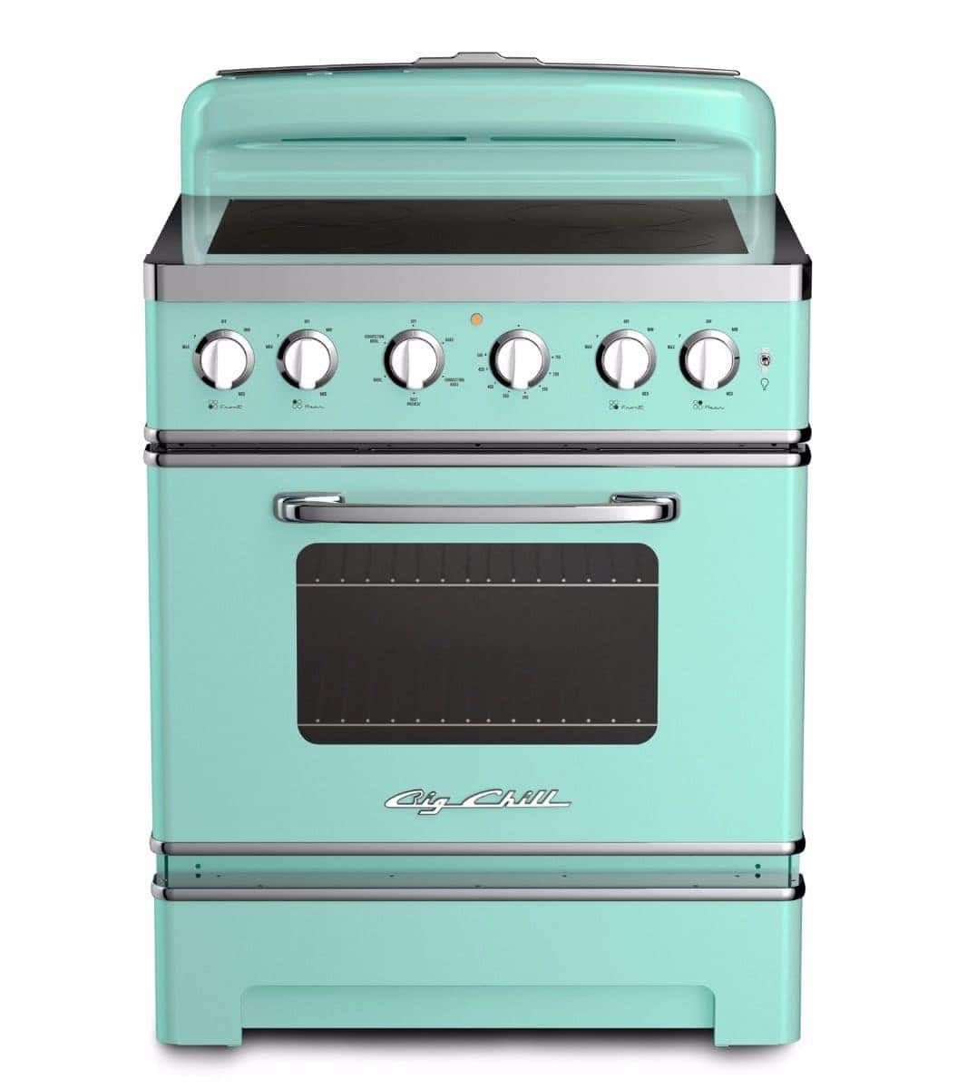 Big Chill Retro Induction Range in Turquoise