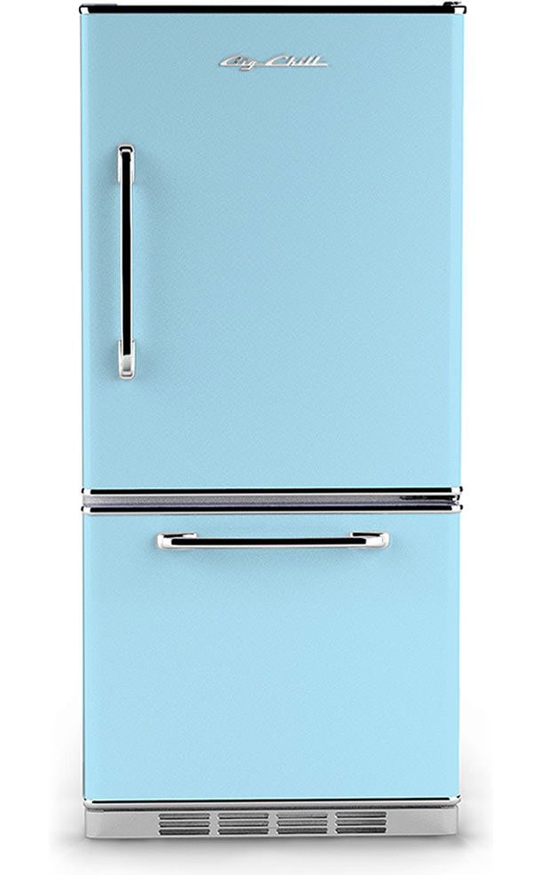 Big Chill Retro Baby Blue Refrigerator