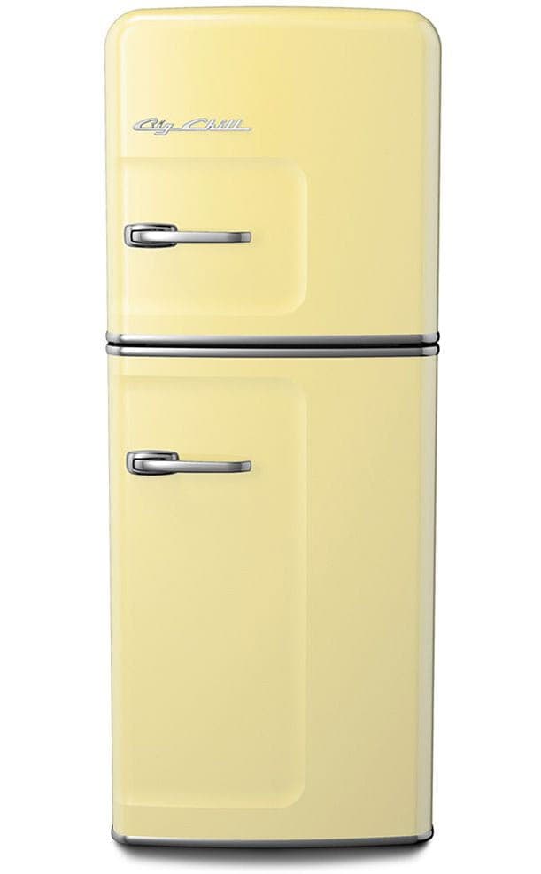 Big Chill Retro Cream Slim Refrigerator