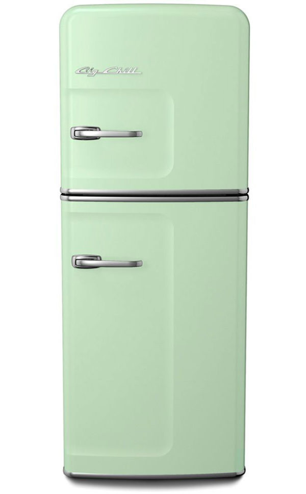 Big Chill Retro Cream Slim Refrigerator