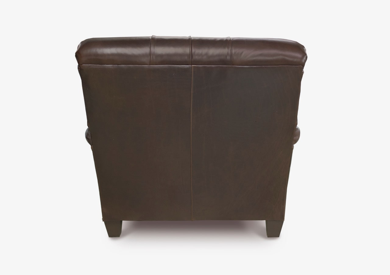 Tufted English Arm Leather Chair